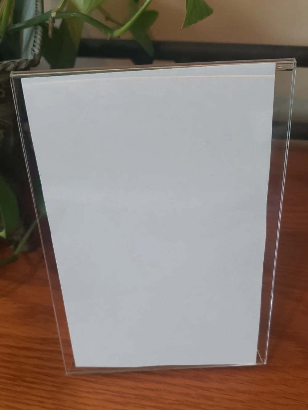 Set Of 5: Clear Acrylic Photo Frames (Displaying 7 Photos)